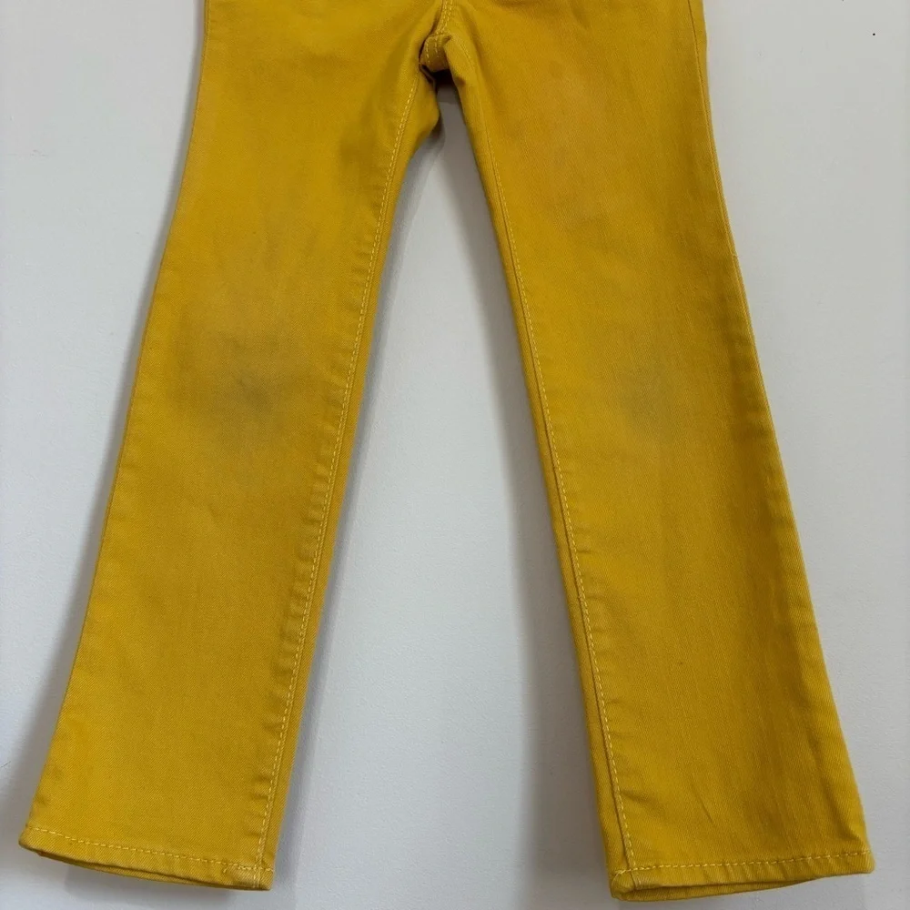 Gap little girls mustard mini skinny jeans size 5